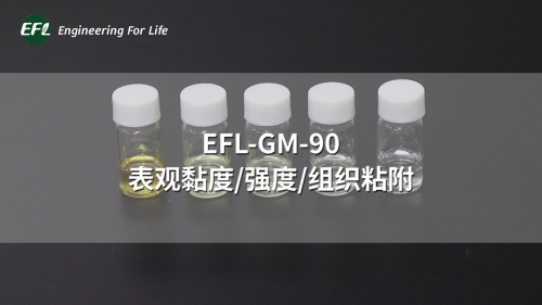 EFL-GM-90 不同濃度下的表觀黏度、強(qiáng)度、組織粘附性能