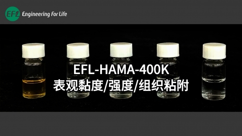 HAMA-400K表觀粘度強(qiáng)度組織粘附性能展示